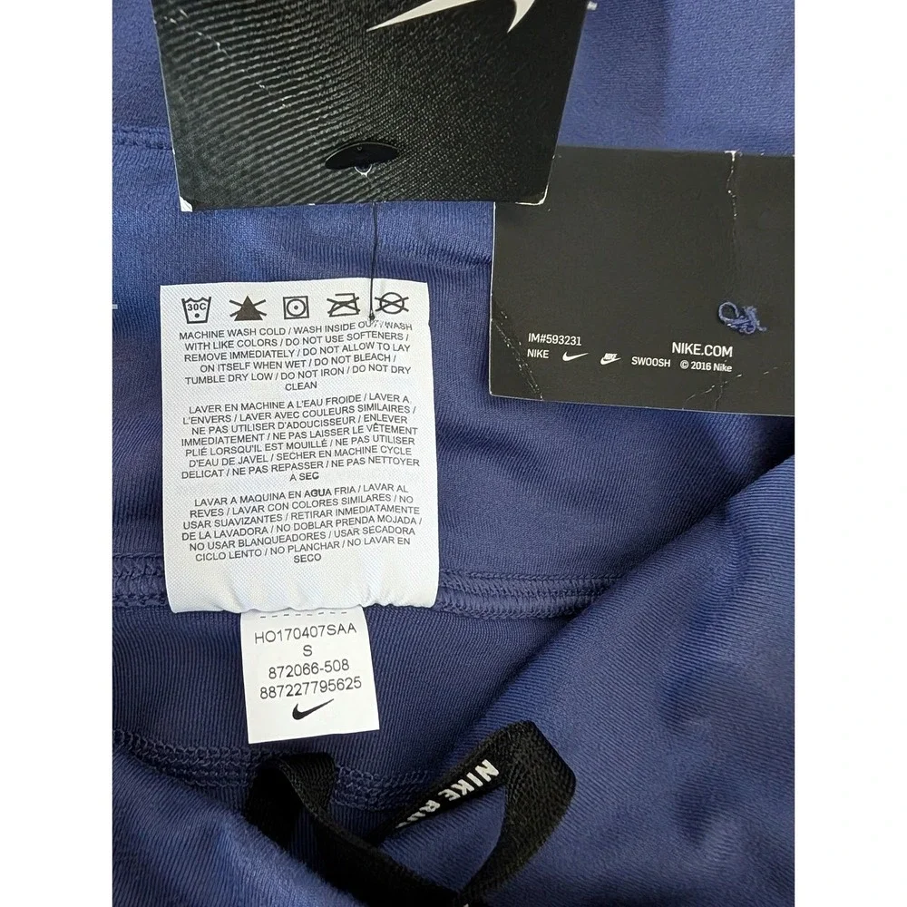 Nike Epic Run Tight Crop‎ Womens Leggings Dri-FIT S Purple Mesh Workout Athletic